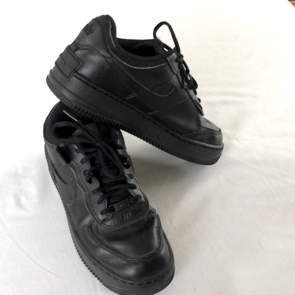Air Force One shadow women’s black sneakers size 9.5 US. - Picture 5 of 17